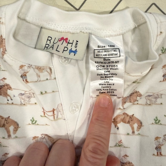 Ruth and Ralph Rodeo Pajama Set - Picture 5 of 12